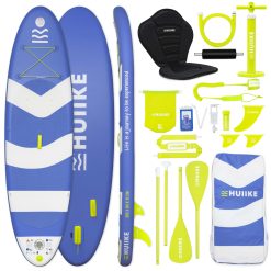 Paddle Gonflable Adulte Accessoires de Qualité - HUIIKE | Stand Up Paddle Gonflable 2 Personnes avec Pagaie en Aluminium | Planches de Stand Up avec Grande Stabilité et Résistance | Padel Planche Sup